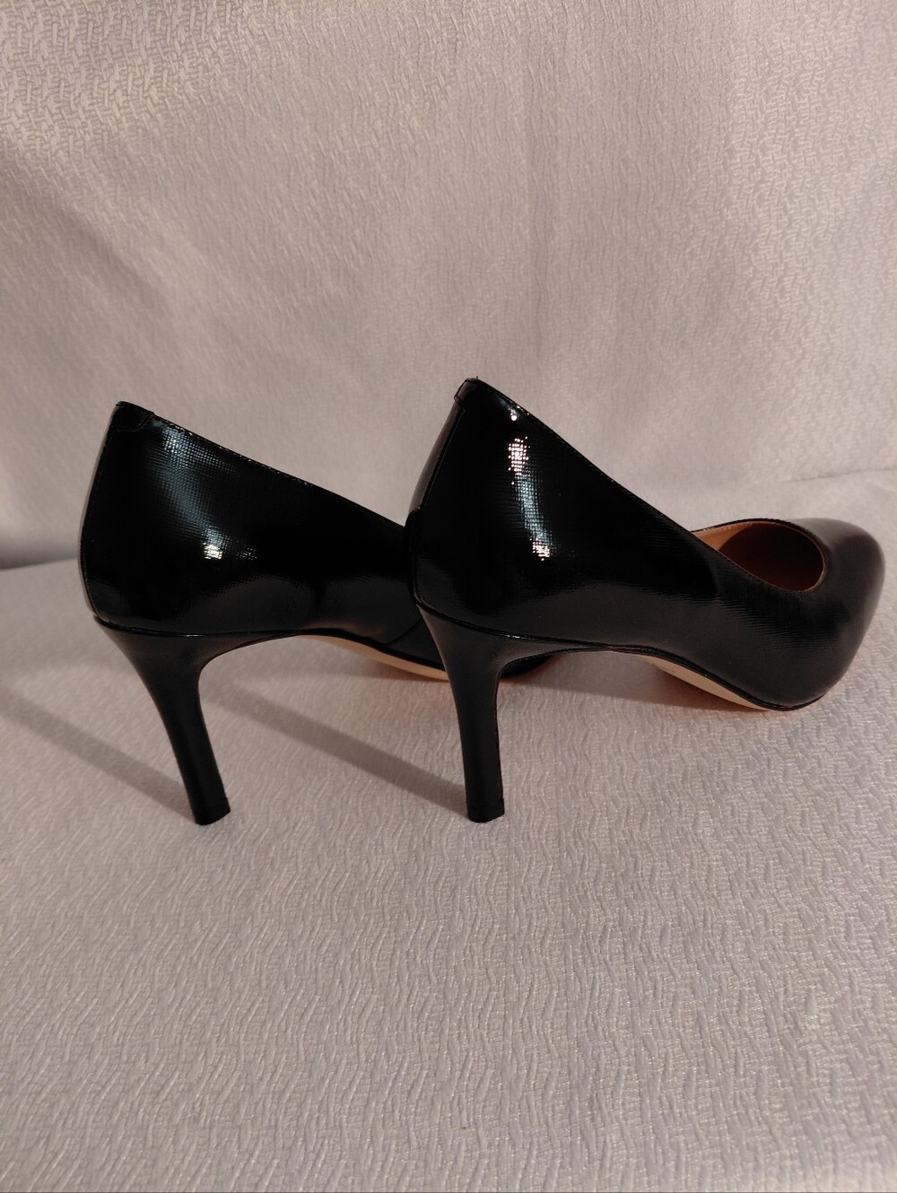 Cole Haan Classic Black Patent Leather Women's Pumps Size 7 1/2 New - Picture 3 of 7
